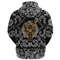 Golden Reven Cross with Bandana Paisley Style Viking Hoodie For Men Women