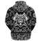 GorillHead With Helmet And Axe with Bandana Paisley Style Viking Hoodie For Men Women