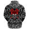 Head On Black with Bandana Paisley Style Viking Hoodie For Men Women