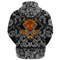 Head Skull with Bandana Paisley Style Viking Hoodie For Men Women