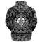 Heritage Scandinavian Warrior with Bandana Paisley Style Viking Hoodie For Men Women