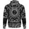 Old Scandinavian Runic Grunge Letters with Bandana Paisley Style Viking Hoodie For Men Women