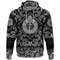 Shield Sword and Arrow Tattoo with Bandana Paisley Style Viking Hoodie For Men Women