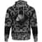 Silver Plaster Skull Left Side Isolated with Bandana Paisley Style Viking Hoodie For Men Women