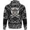 Skull Of Warrior With Crossed Axes with Bandana Paisley Style Viking Hoodie For Men Women