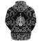 Skull Pierced By Sword with Bandana Paisley Style Viking Hoodie For Men Women