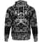 Skull Warrior Emblem with Bandana Paisley Style Viking Hoodie For Men Women