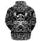 Skull Warrior Emblem with Bandana Paisley Style Viking Hoodie For Men Women