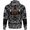 Skull Wearing Viking with Bandana Paisley Style Viking Hoodie For Men Women