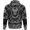 Skull With Engraving Ornament with Bandana Paisley Style Viking Hoodie For Men Women