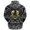 Skull With Horned Helmet with Bandana Paisley Style Viking Hoodie For Men Women