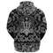 Tattoo Wolf Swords with Bandana Paisley Style Viking Hoodie For Men Women