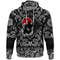 The Harsh God Odin Against The Background Of Red Sun with Bandana Paisley Style Viking Hoodie For M