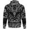 The Head Of The Demon With Sword with Bandana Paisley Style Viking Hoodie For Men Women