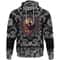 The Nasal Figure Of The Ship Drakkar In The Form Of Dragon with Bandana Paisley Style Viking Hoodie