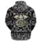 The Norse God Odin with Bandana Paisley Style Viking Hoodie For Men Women