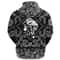 The Shaman In Skull Of An Animal with Bandana Paisley Style Viking Hoodie For Men Women