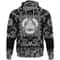 The Three Scandinavian Ships Drakkar with Bandana Paisley Style Viking Hoodie For Men Women