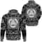 The Three Scandinavian Ships Drakkar with Bandana Paisley Style Viking Hoodie For Men Women