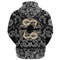 Two Wolves Of Odin Geri And Freki Scandinavian And Celtic Style with Bandana Paisley Style Viking H