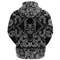 Vintage Skull With Beard with Bandana Paisley Style Viking Hoodie For Men Women
