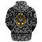 Warrior and Skull with Bandana Paisley Style Viking Hoodie For Men Women