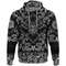 Warrior Emblem with Bandana Paisley Style Viking Hoodie For Men Women