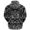 Warrior Skull Axes with Bandana Paisley Style Viking Hoodie For Men Women
