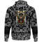 Warrior Sword with Bandana Paisley Style Viking Hoodie For Men Women