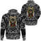 Warrior Sword with Bandana Paisley Style Viking Hoodie For Men Women