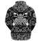 Warrior With Big Crossed Axes with Bandana Paisley Style Viking Hoodie For Men Women