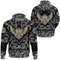 Winged Helmet With Scandinavian Pattern with Bandana Paisley Style Viking Hoodie For Men Women