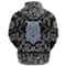 Wolf and Valknut with Bandana Paisley Style Viking Hoodie For Men Women