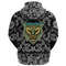 Wolf Ethnic Style with Bandana Paisley Style Viking Hoodie For Men Women
