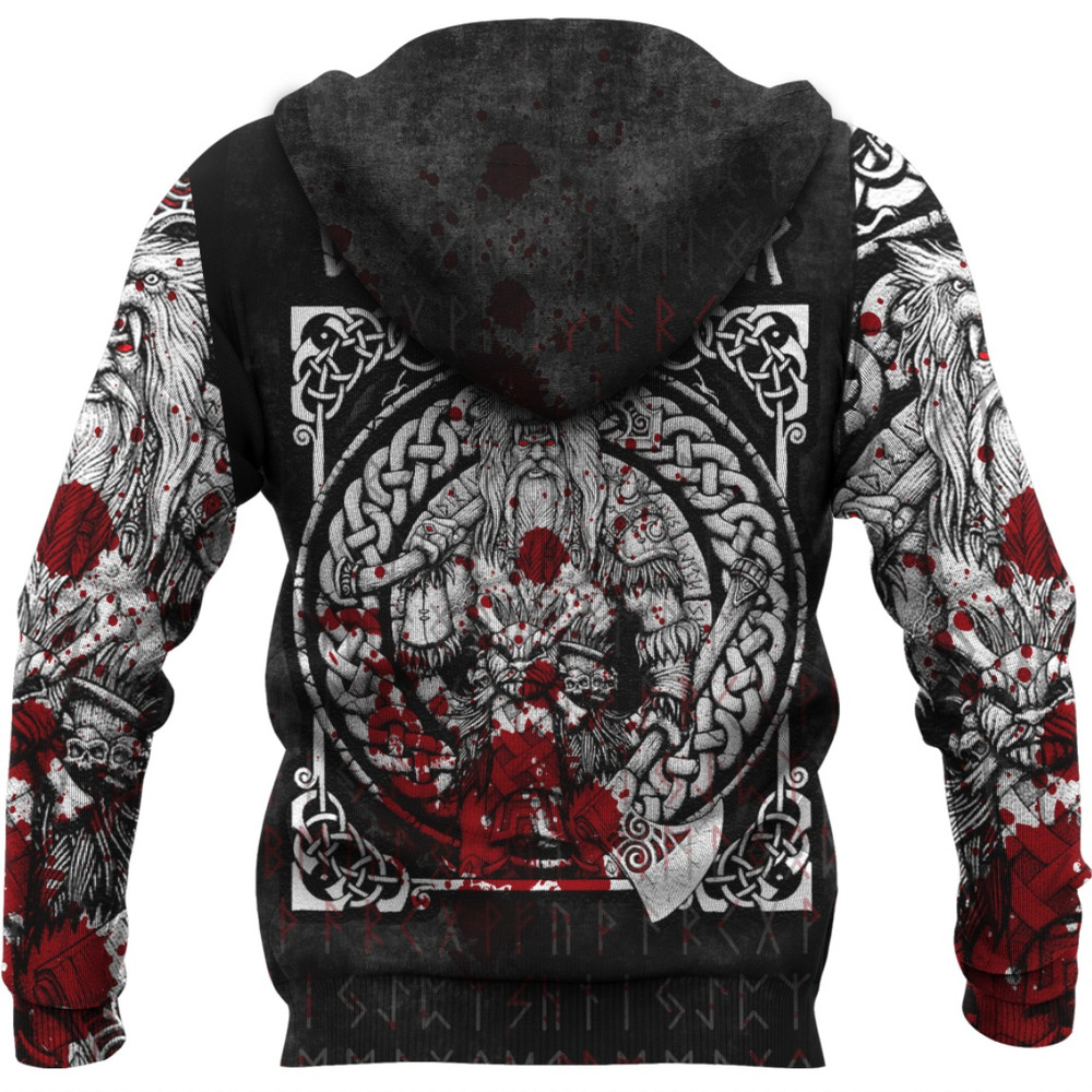 Berkerser Warriors Hoodie Viking Hoodie For Men Women