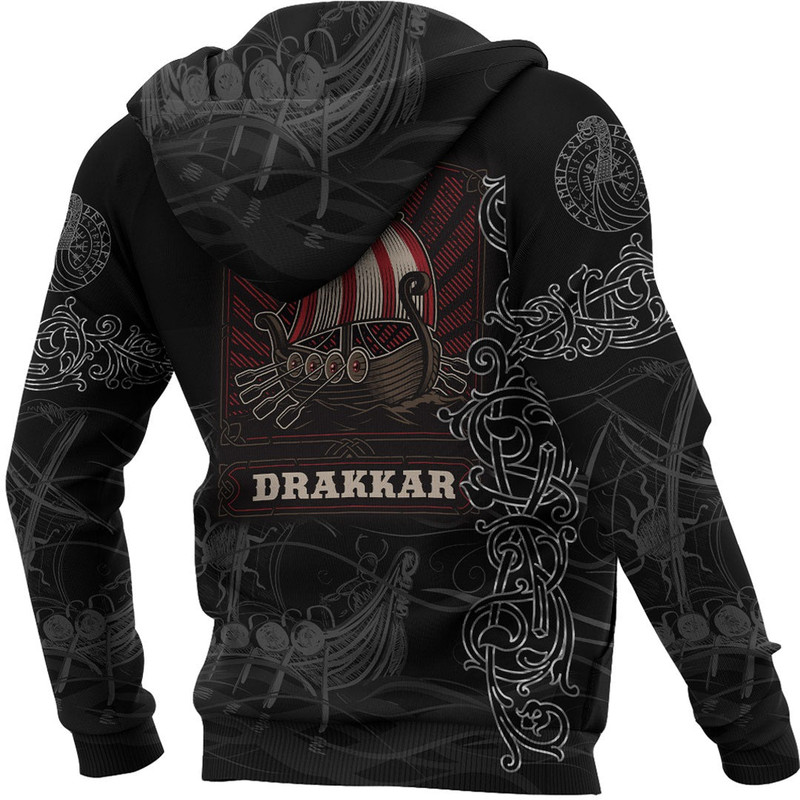 Viking Drakkar Warship Hoodie Viking Hoodie For Men Women
