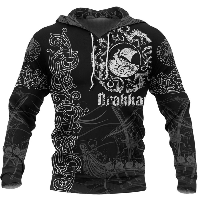 Viking Drakkar Warship Hoodie Viking Hoodie For Men Women