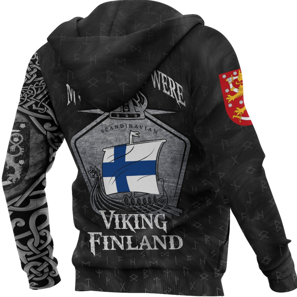 Viking Finland Drakkar Zip Hoodie Viking Hoodie For Men Women