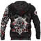 Berserker Blood and Vegvisir Zip Hoodie Viking Hoodie For Men Women