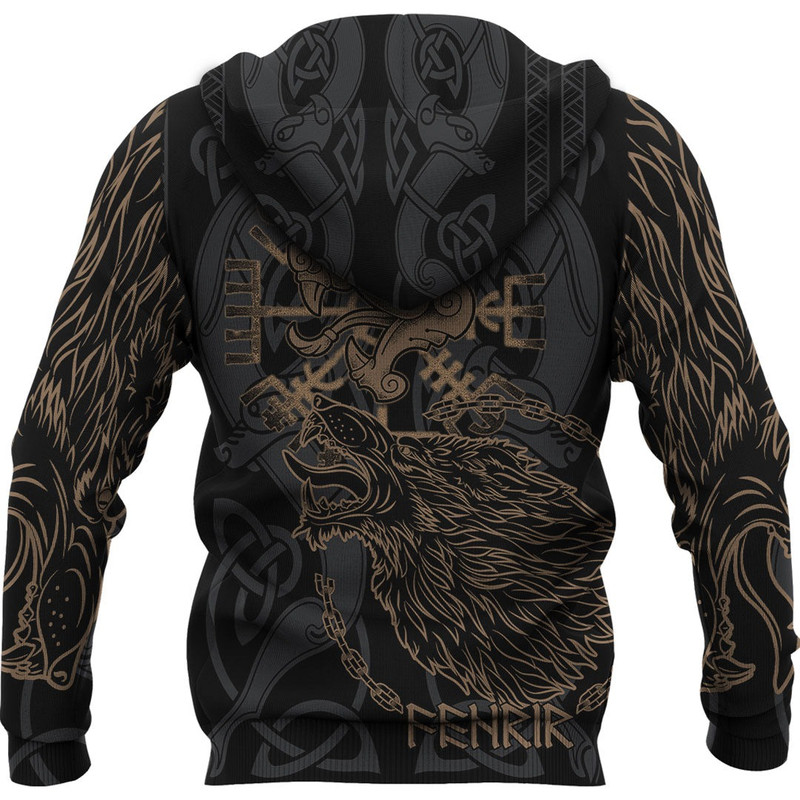 Viking Fenrir Norse Wolf Hoodie Viking Hoodie For Men Women