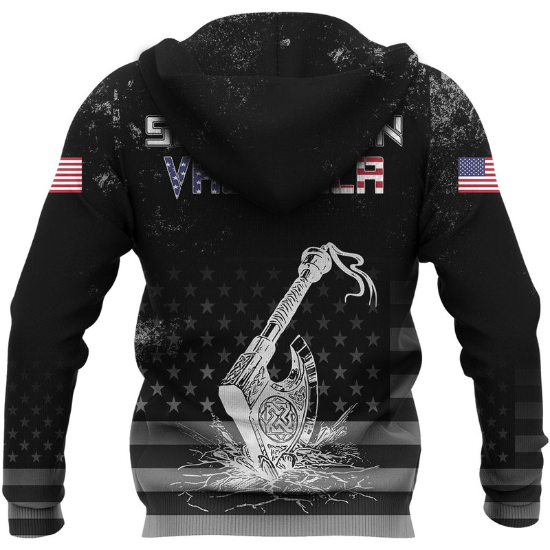American Viking See You in Valhalla Zip Hoodie Viking Hoodie For Men Women