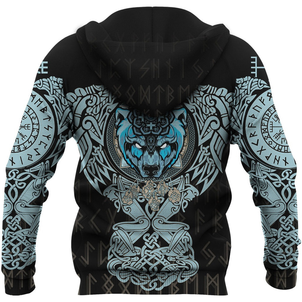 Bear Tattoo Viking Zip Hoodie Viking Hoodie For Men Women