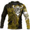Viking Odin Gold Zip Hoodie Viking Hoodie For Men Women