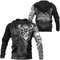 Viking Odin Silver Zip Hoodie Viking Hoodie For Men Women
