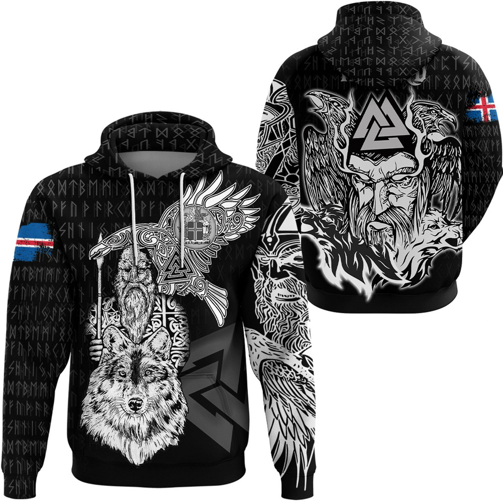 Viking Iceland Odin Hoodie Viking Hoodie For Men Women