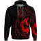 Wolf Reds Zip Hoodie Viking Hoodie For Men Women