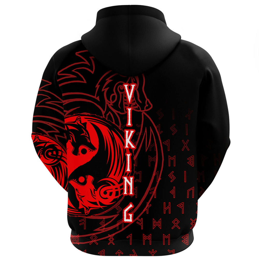 Wolf Reds Zip Hoodie Viking Hoodie For Men Women