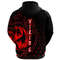 Wolf Reds Zip Hoodie Viking Hoodie For Men Women