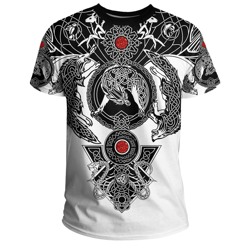 Tattoo All Over Print Viking T Shirt For Men Women