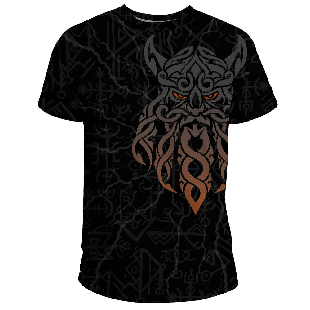 Odin God Furthark Tattoo Special Viking T Shirt For Men Women